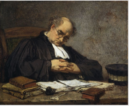 A Sleeping Judge, 1859, Thomas Couture