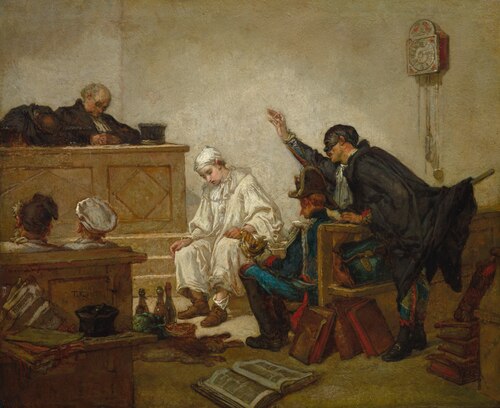Pierrot w sądzie karnym, , Thomas Couture