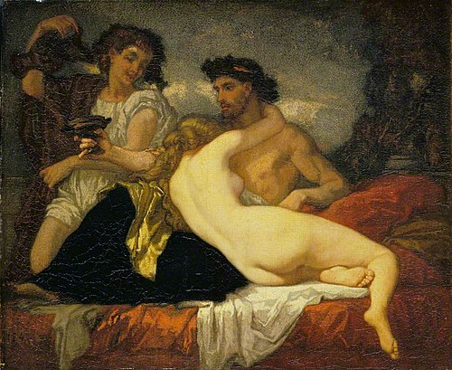 Horace and Lydia, 1843, Thomas Couture