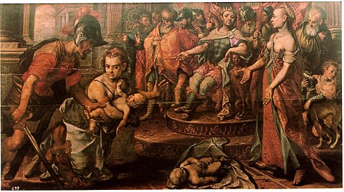 Judgment of Solomon, 1562, Pieter Aertsen