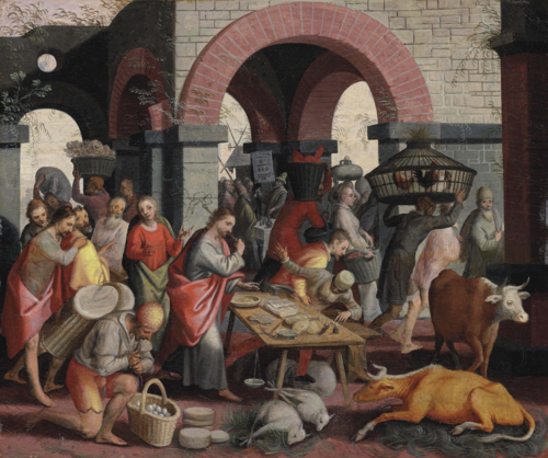 Cleansing of the Temple, 1550, Pieter Aertsen