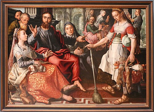 Jésus chez Marthe et Marie, 1559, Pieter Aertsen