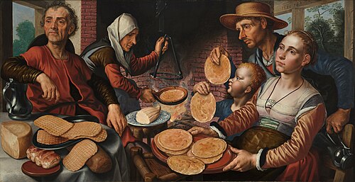 The pancake bakery, 1560, Pieter Aertsen