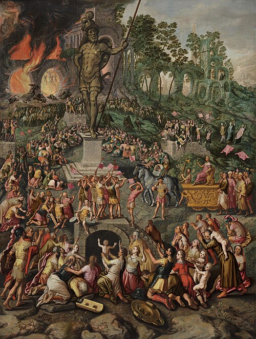 Worship of the Statue of Nebuchadnezzar, 1560, Pieter Aertsen