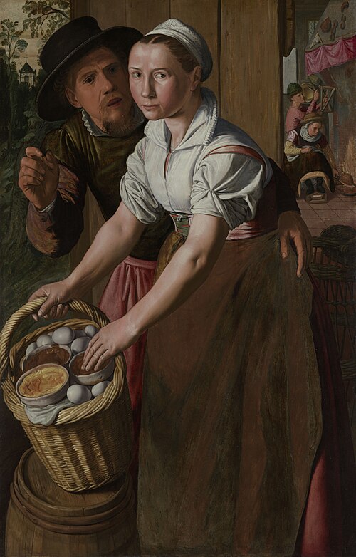 The Egg-girl, 1573, Pieter Aertsen
