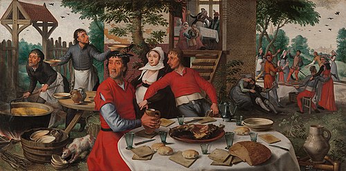A Peasant's feast, 1550, Pieter Aertsen