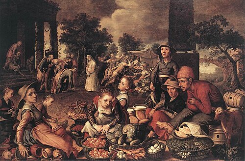 Le Christ et la femme adultère, 1559, Pieter Aertsen
