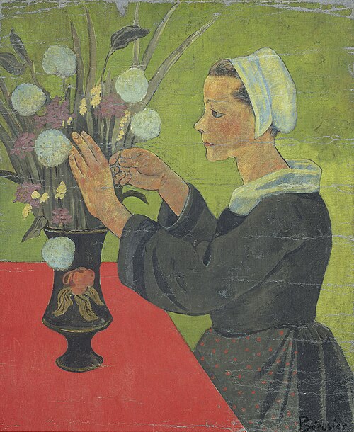 Bretonne au bouquet (Huelgoat), 1892, Paul Sérusier
