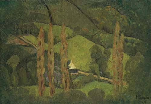 Paysage vert, Vallée de Châteauneuf, , Paul Sérusier