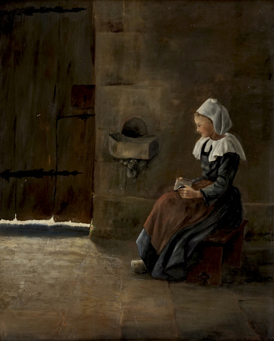 Bretonne assise dans une chapelle, 1887, Paul Sérusier