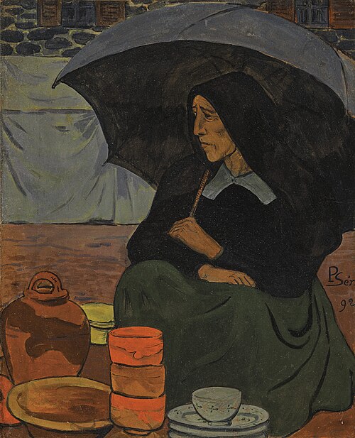 Marchande de poterie au parapluie, 1892, Paul Sérusier