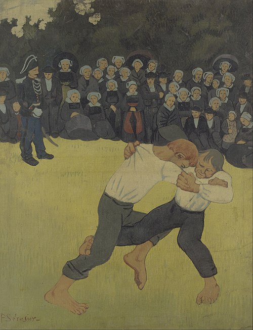La Lutte bretonne, 1890, Paul Sérusier
