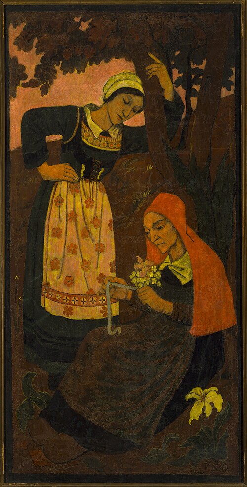 Naik-la fiancée (détail)., 1895, Paul Sérusier