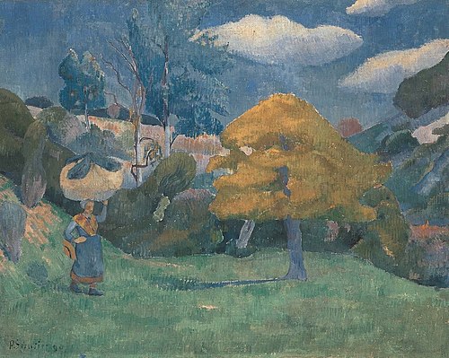 Bretonin auf dem Weg zum Waschplatz, 1890, Paul Sérusier