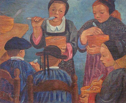 Soupe des petits Bretons, 1907, Paul Sérusier