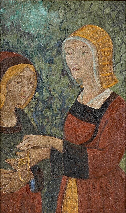 Deux Bretonnes au collier d’or, 1918, Paul Sérusier