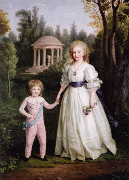 Marie Therese and Louis Charles of France, 1750, Ludwig Guttenbrunn