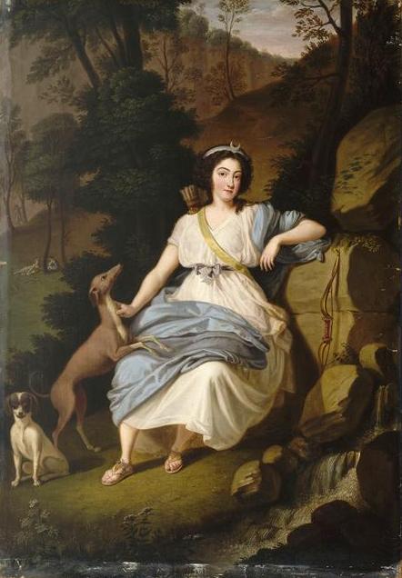 Portrait de la comtesse de Provence en Diane, , Ludwig Guttenbrunn