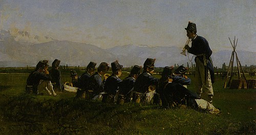 The fanfare of grenadiers, 1875, Luigi Nono
