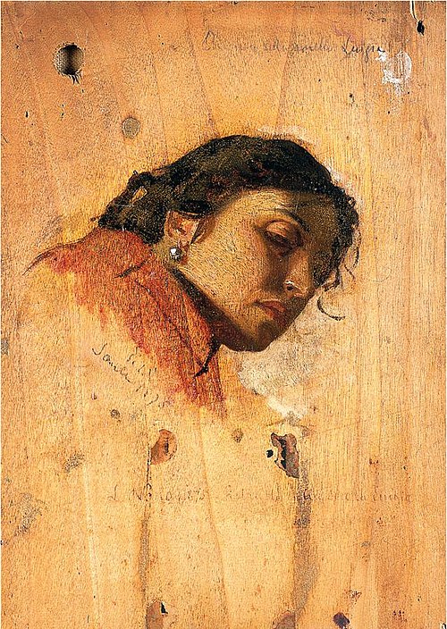 Portrait of the artist's sister Luigia, 1875, Luigi Nono
