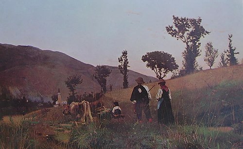 Return from the fields, 1873, Luigi Nono