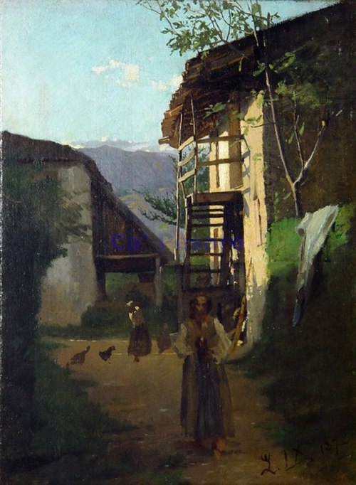 Landscape of the countryside, 1872, Luigi Nono