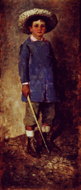 Boy with hat and whip, 1881, Luigi Nono