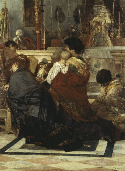 In the church, 1881, Luigi Nono