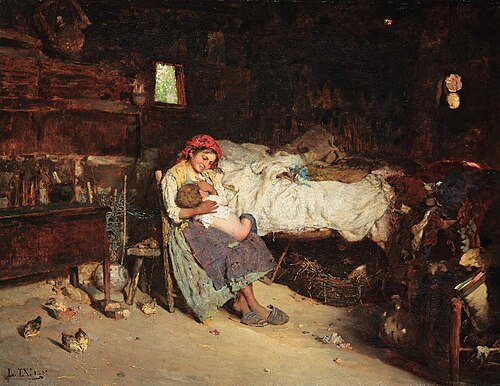 Mom's assistant, 1882, Luigi Nono
