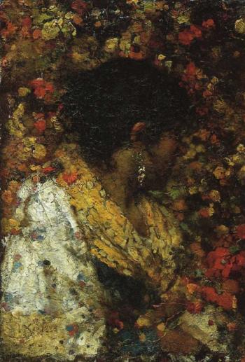 Bust of peasant woman in profile, 1885, Luigi Nono