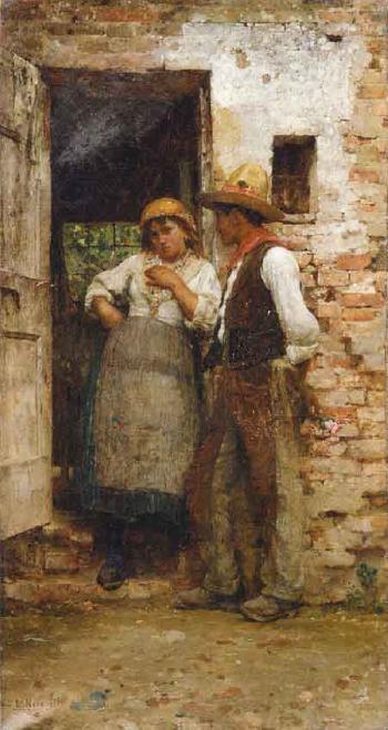 The shy lover, 1885, Luigi Nono