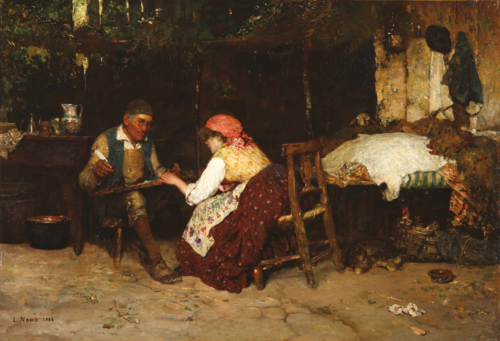A letter to the fiance, 1886, Luigi Nono