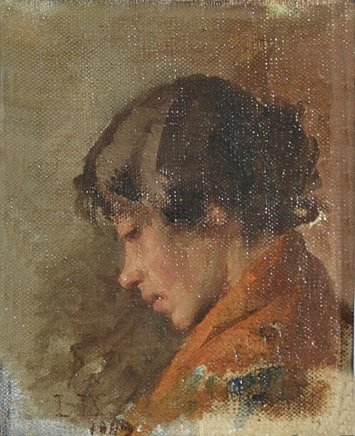 Profile of a woman, 1889, Luigi Nono