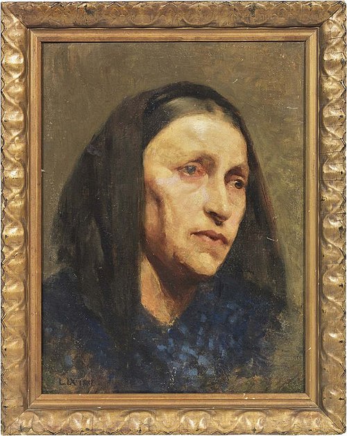 Face of a woman, 1887, Luigi Nono