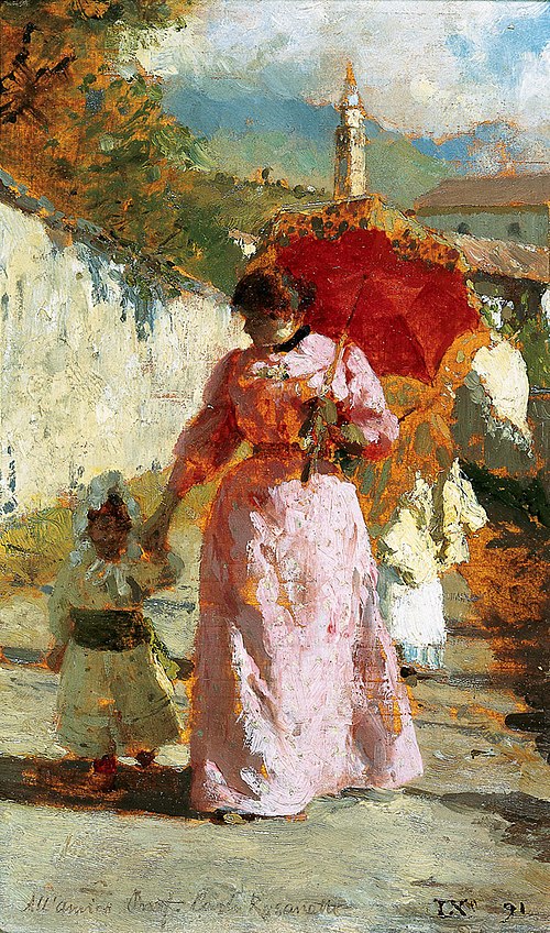 Study for the painting 'The Walk', 1891, Luigi Nono