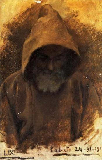 Bust of a monk, Study for the painting 'November 1st', 1912, Luigi Nono