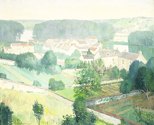 The Village of Sannois, 1910, Gerrit Willem van Blaaderen