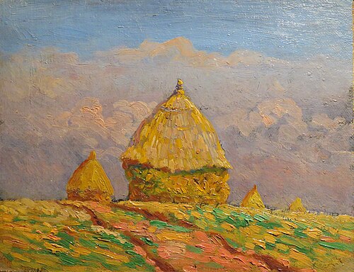 Les meules près du chemin, 1892, Léo Gausson