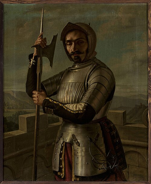 Knight in armour, 1835, Alexander Lesser