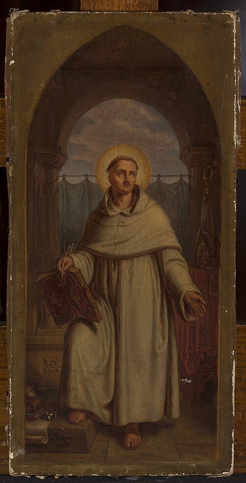 Sketch for “Wincenty Kadłubek”, 1845, Alexander Lesser