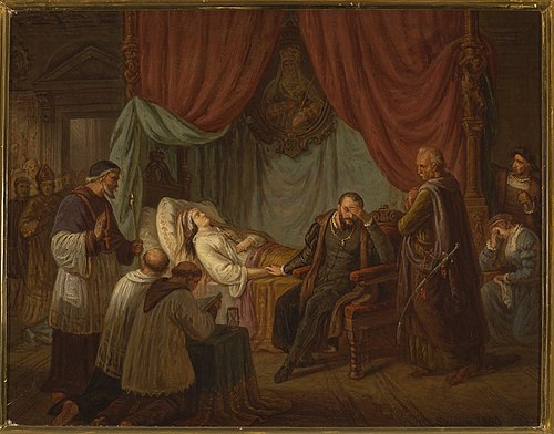 Death of Barbara Radziwiłł, 1859, Alexander Lesser