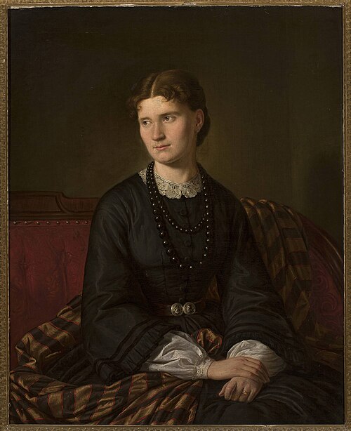Portrait of Julia née Bergson, artist’s wife, , Alexander Lesser