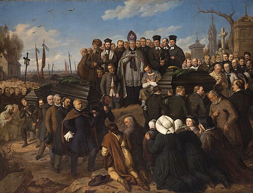 Funeral of the Five Victims, 1861, Alexander Lesser