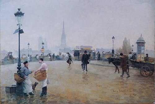 Le Pont Corneille à Rouen, 1890, Léon-Jules Lemaître