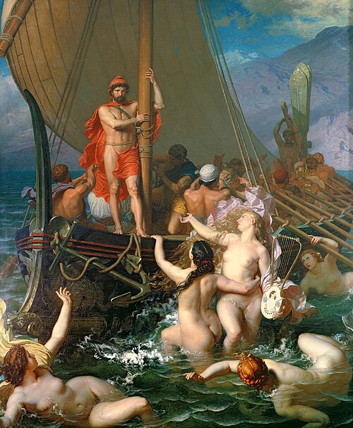 Ulysse et Les Sirènes, 1867, Léon Belly