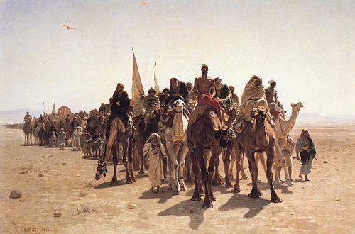 Pélerins allant à La Mecque, 1861, Léon Belly