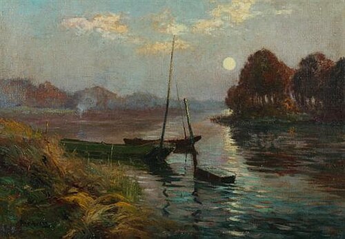 Bord de Lac, 1913, Léon Broquet