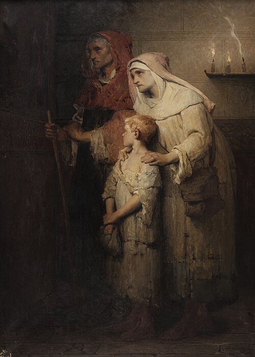 La prière ou Le pélerin, 1883, Désiré François Laugée