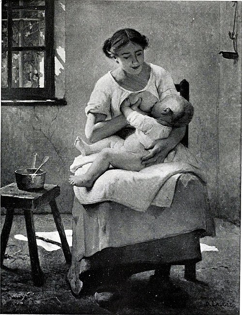 Jeune mère, 1888, Désiré François Laugée