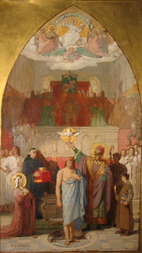 Baptême de Clovis, 1870, Désiré François Laugée